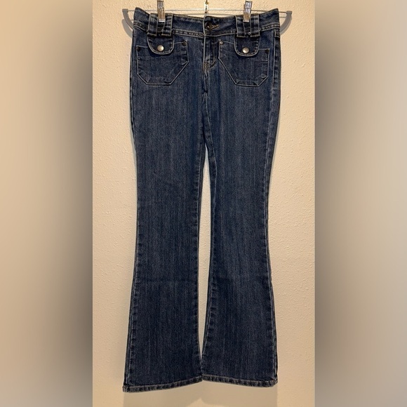 Adorable Farlow Jeans Flare/Wide Leg - 7” Rise - Size 3 (Juniors) - Blue - Picture 1 of 6